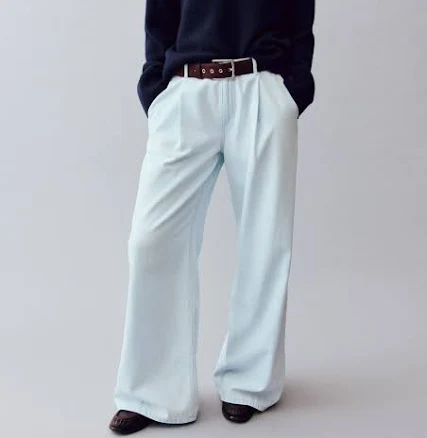 H&M Ladies Loose-Fit Wide Regular Jeans