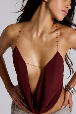 Jaded London Asteria Backless Cowl Top