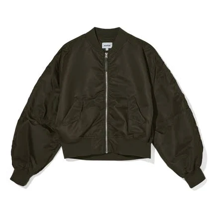MARKM Women's MA-1 Nylon Flight Short Jacket