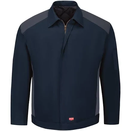 Red Kap Men's Color Block Performance Crew Jacket Scrubs