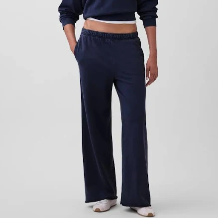 Gap Women's Vintagesoft Terry Wide-Leg Sweatpants