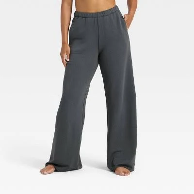Wild Fable Women's French Terry Fleece Wide Leg Lounge Pants