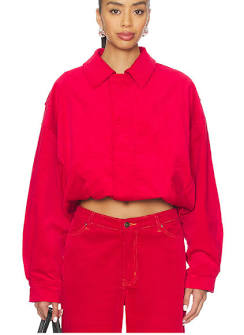 LIONESS Kenny Bomber Jacket in Red - size LLIONESS Kenny Bomber Jacket in Red - size L