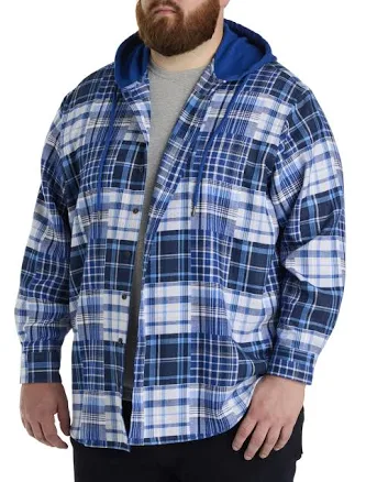 True Nation Men's Big & Tall Plaid Flannel Sport Shirt