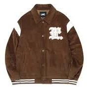 GOTHIC CORDUROY VARSITY JACKET brown