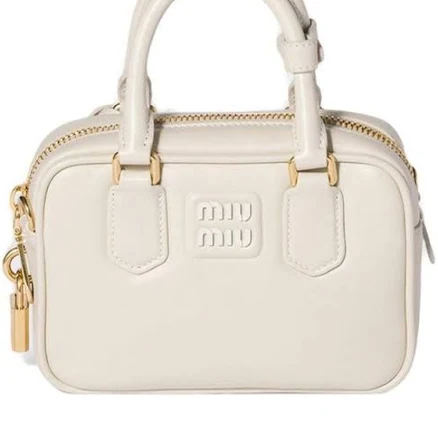 MIU MIU Women's Arcadie Calf Skin Leather Handbag
