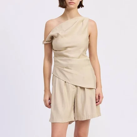 En Saison Women's One Shoulder Selma Top