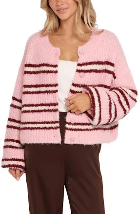 Petal & Pup Women's Albertine Bouclé Crop Cardigan