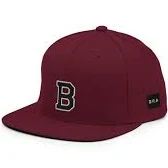 B Snapback Hat - Maroon