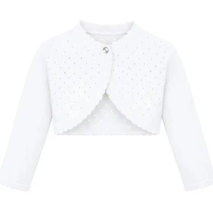 Lilax Little Girls' Knit Long Sleeve Bolero Shrug