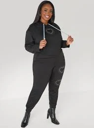 Crystal Heart Joggers