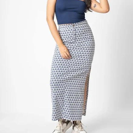 Tee Love Side Slit Long Skirt