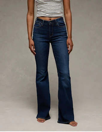 AE Next Level Super High-Waisted Flare Jeans