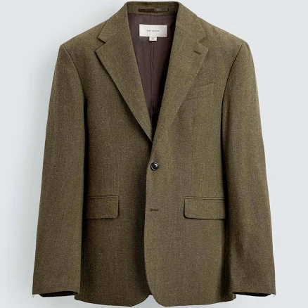Zara Men's Wool Blend Textured Blazer