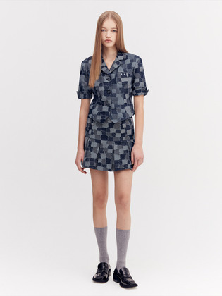 Denim Jacquard Jacket