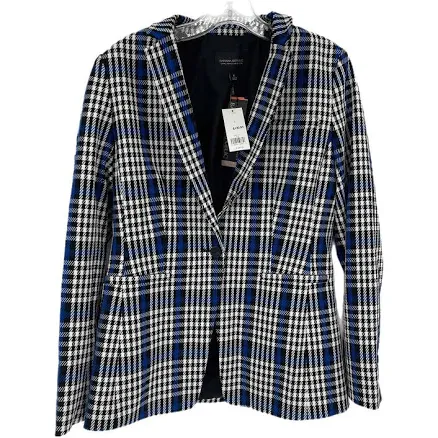 Banana Republic Black & White Checkered Blazer | Versatile & Chic