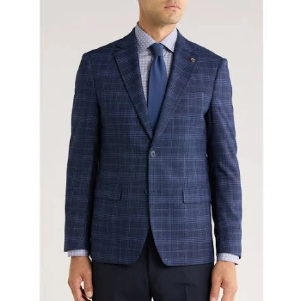 TOM BAINE Men's Slim-Fit Plaid Sport Coat