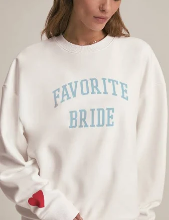 Favorite Daughter Women's Favorite Bride Cotton Blend Sweatshirt