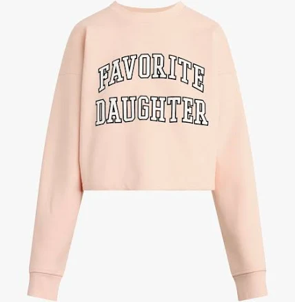 Favorite Daughter Cropped Collegiate Sweatshirt
