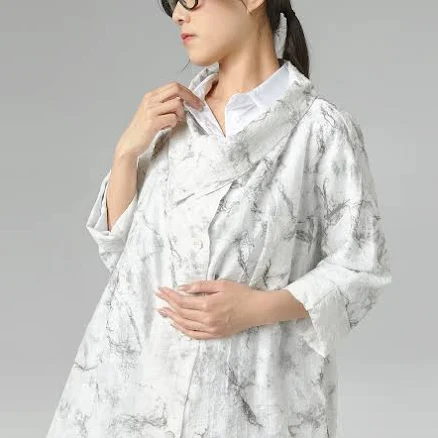 MARBLE PRINT SHIRT