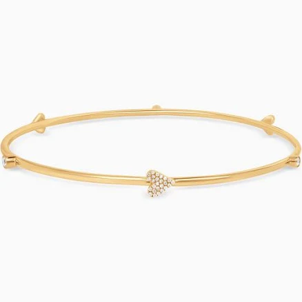 Happy Heart Diamond Heart Bangle Bracelet