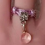 Crystal Ball Charm Ring