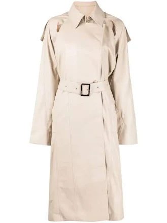 BOYAROVSKAYA Logo-patch Belted Women Trench Coat