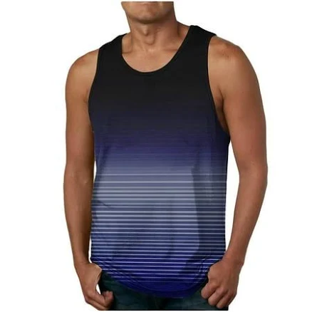 Men's Sleeveless Crew Neck Tank Tops
