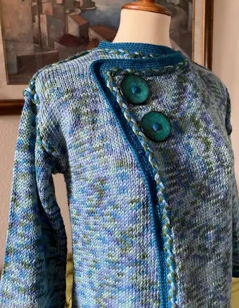 Handmade Crochet Braid Cardigan