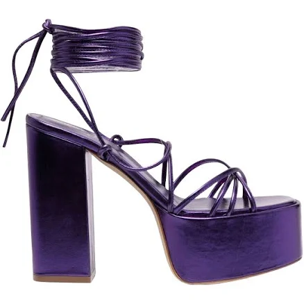 Paris Texas Malena 130mm Platform Women Sandals - Purple
