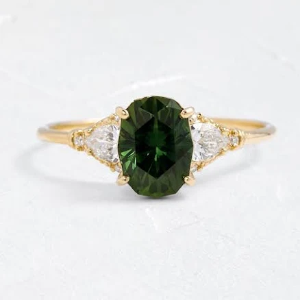 Melanie Casey Fine Jewelry 1.61ct. Green Sapphire Sunlit Ring