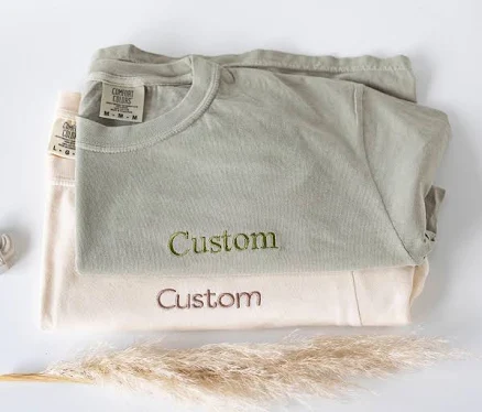 Personalized Embroidered Comfort Colors T-Shirt