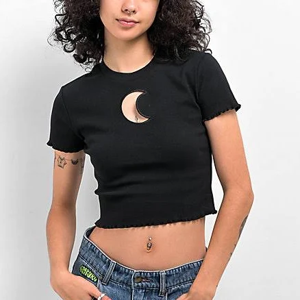 A.LAB Katrina Moon Cutout Crop Top
