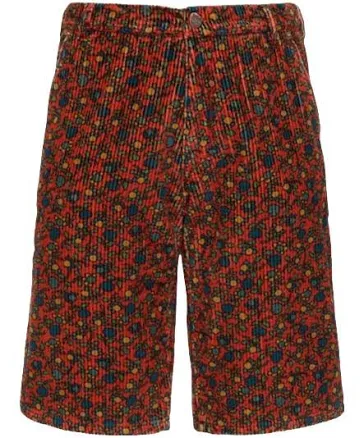 Erl Men's Printed Corduroy Shorts