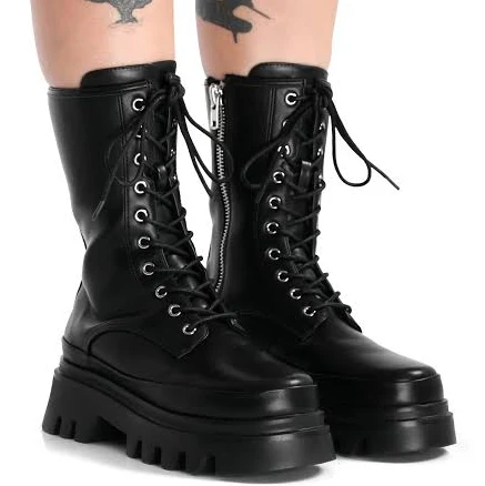 Jane Platform Boots FOXBLOOD Die With Your Boots On