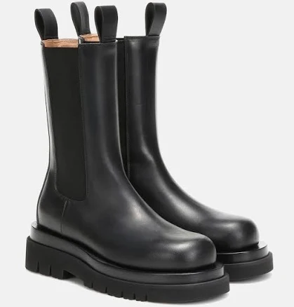 Bottega Veneta Leather Lug Boots