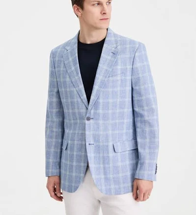 Nautica Men's Modern-Fit Cotton & Linen Sport Coat