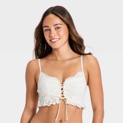Wild Fable Women's Broderie Lace Corset