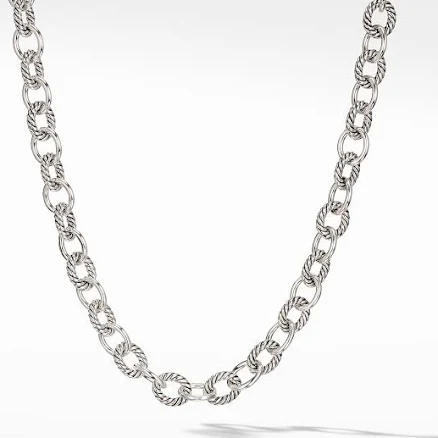 David Yurman Women's Sterling Silver Oval Link Chain Necklace