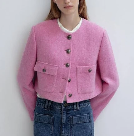 JOY GRYSON Tweed Crop Jacket