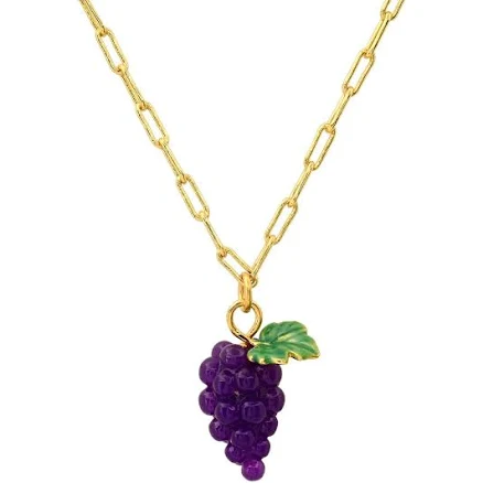 Grape Cluster Necklace
