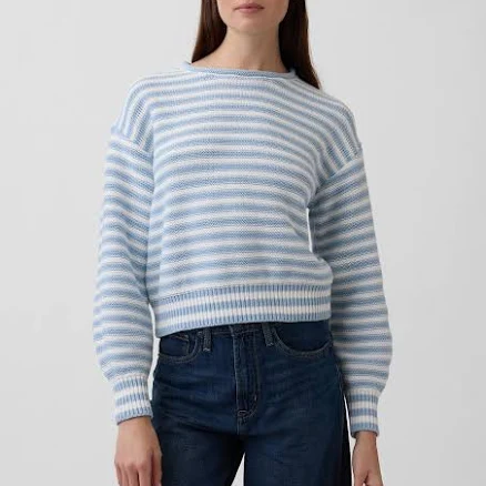 Gap Women's Relaxed Stripe Rollneck Sweater