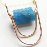 Raw Gemstones Ripple Necklace