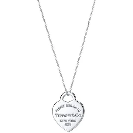 Tiffany Heart Tag Pendant in Silver
