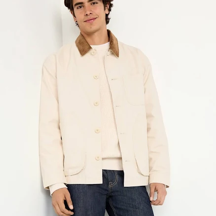 Old Navy Men's Loose Canvas Workwear Jacket