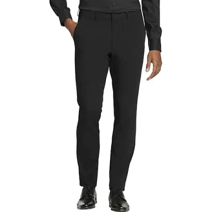 Egara Men's Skinny Fit Polyester Dress Pants