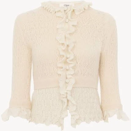 Chloé Cropped Alpaca Sweater