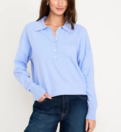 Old Navy Women's Sosoft Lite Cropped Polo