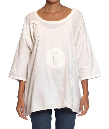 1980s Oversized Cotton T-Shirt with 3D Circles