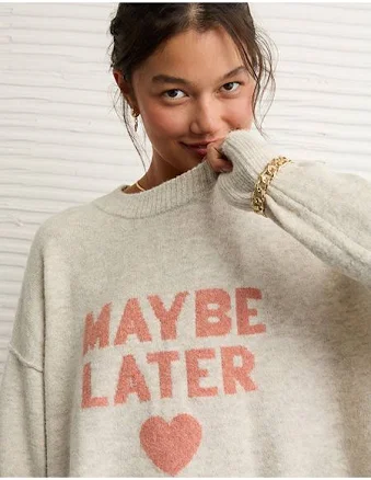 AE Whoa So Soft Valentine's Day Sweater